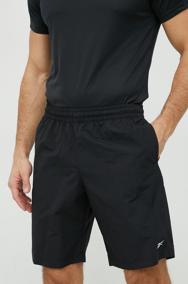 Reebok Kratke hlače za vadbo Reebok Training Essentials Utility moške, črna barva