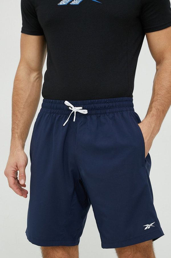 Reebok Kratke hlače za vadbo Reebok Workout Ready moške, mornarsko modra barva