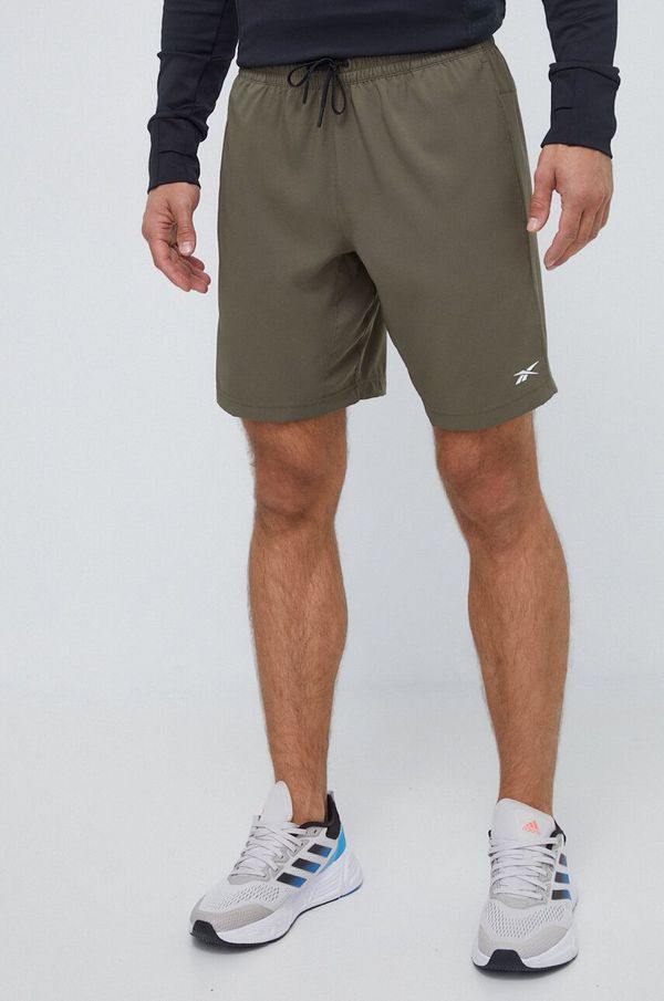 Reebok Kratke hlače za vadbo Reebok Workout Ready zelena barva