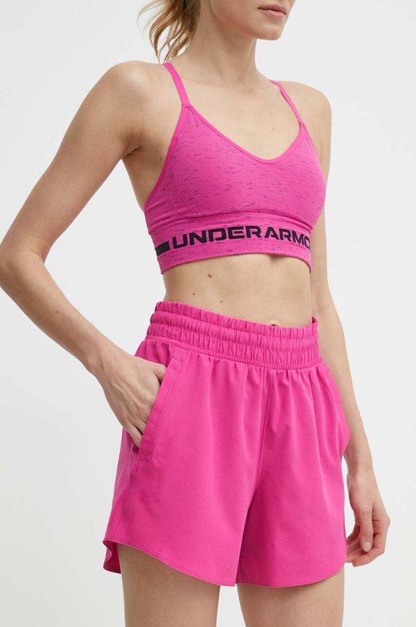Under Armour Kratke hlače za vadbo Under Armour Flex roza barva