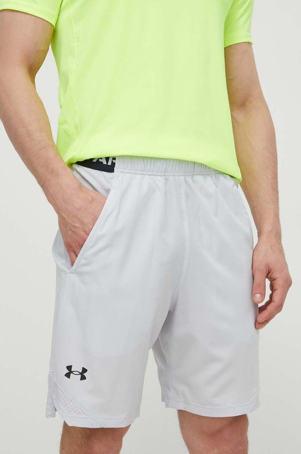 Under Armour Kratke hlače za vadbo Under Armour moški, siva barva