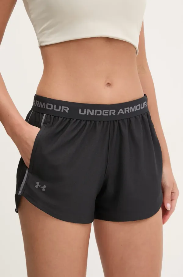 Under Armour Kratke hlače za vadbo Under Armour Tech Play črna barva, 1389882