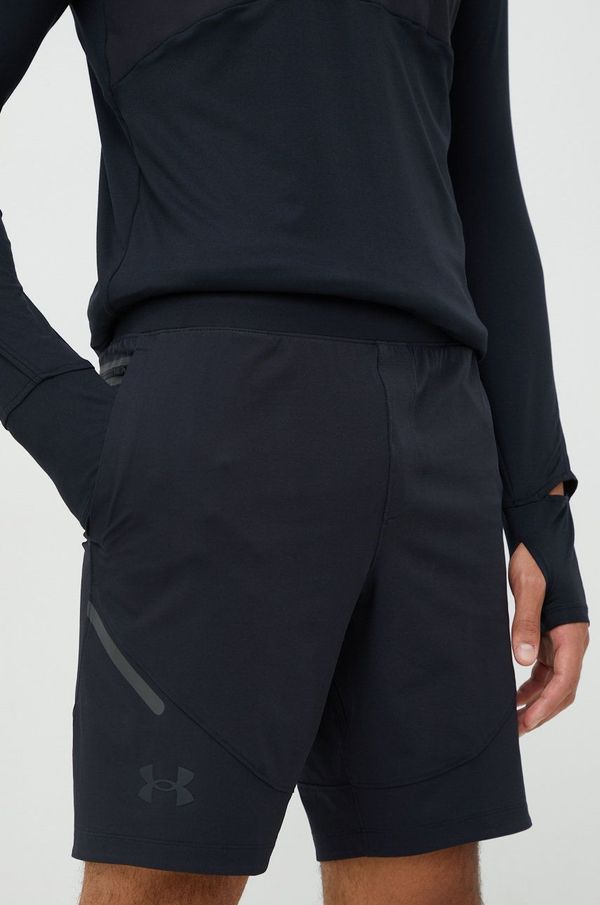 Under Armour Kratke hlače za vadbo Under Armour Unstoppable moške, črna barva