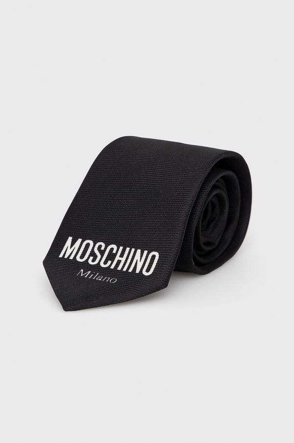 Moschino Kravata Moschino črna barva