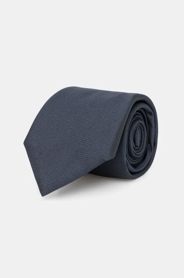 BOSS Kravata s primesjo svile BOSS mornarsko modra barva, 50538878