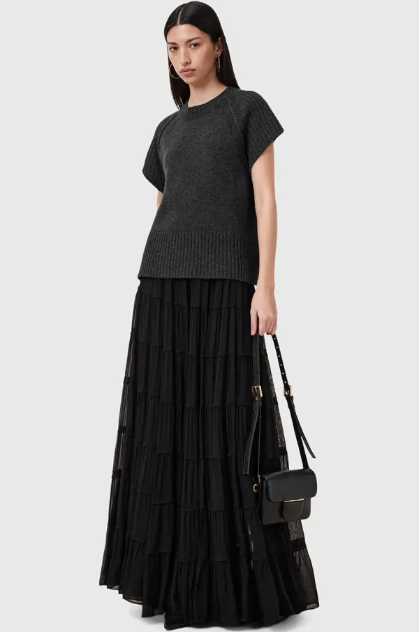 AllSaints Krilo AllSaints EVA črna barva, W061RC