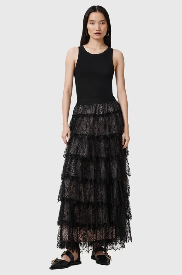 AllSaints Krilo AllSaints RORY črna barva, W058RC