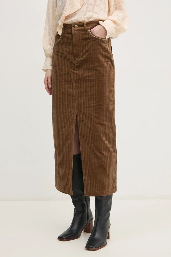 Hoss Intropia Krilo iz rebrastega žameta Hoss Intropia zelena barva, 8428073