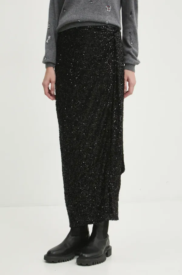 Never Fully Dressed Krilo Never Fully Dressed Jaspre Skirt črna barva, NFDSK500