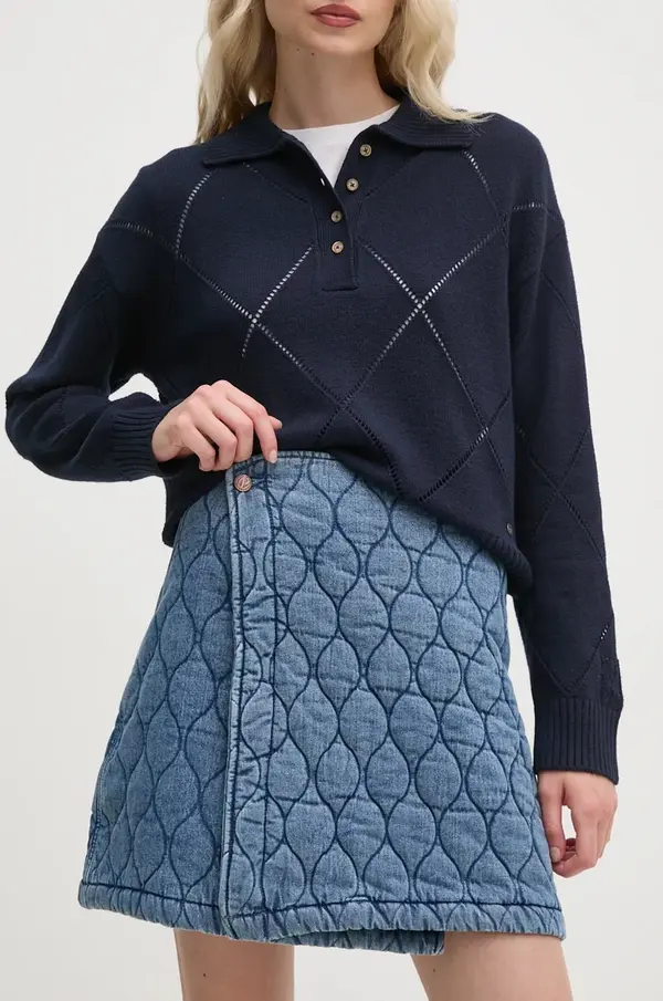 Pepe Jeans Krilo Pepe Jeans MINI SKIRT HW QUILTED