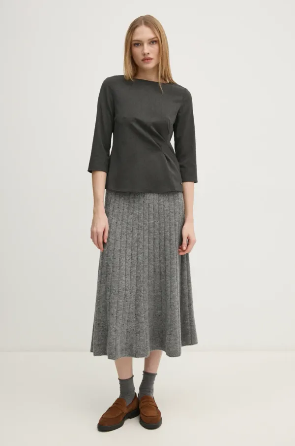 Pedro del Hierro Krilo s primesjo volne Pedro del Hierro siva barva, 7598314