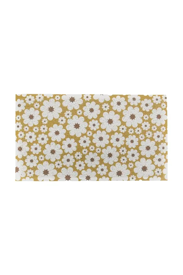 Artsy Doormats Krpa Artsy Doormats Gren Cream Flowers 70 x 40 cm