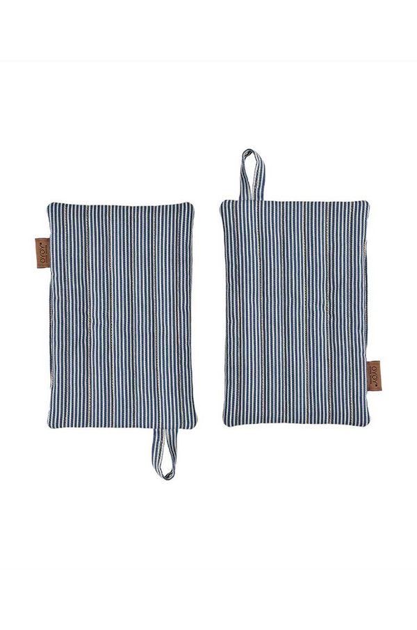 OYOY Kuhinjska rokavica OYOY Striped Denim 2-pack