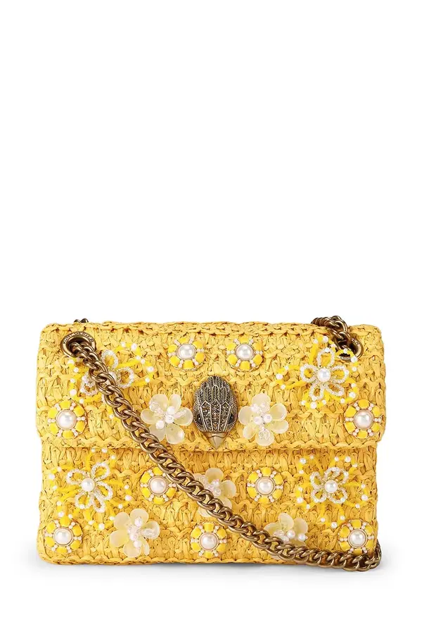 Kurt Geiger London Kurt Geiger London crossbody torbica ženska Raffia Mini Kensington