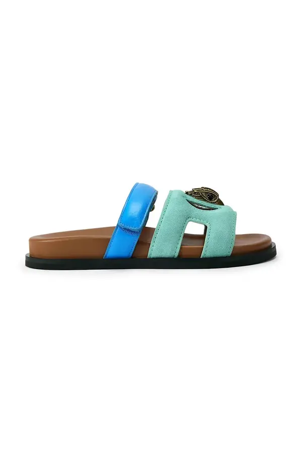 Kurt Geiger London Kurt Geiger London natikači z ravnim podplatom ženski usnjeni Eagle Cut Out Sandal