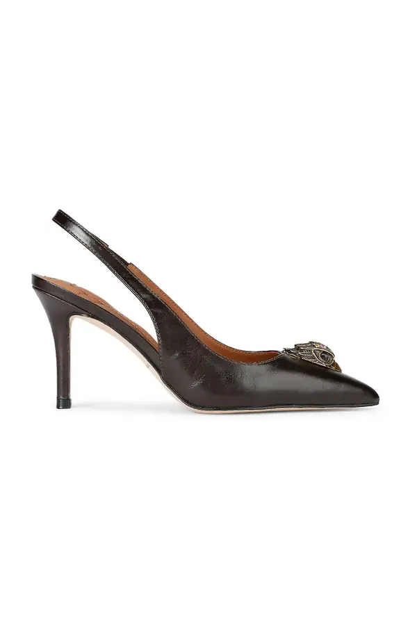 Kurt Geiger London Kurt Geiger London salonarji usnjeni Belgravia High Sling Brown