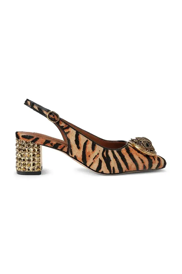 Kurt Geiger London Kurt Geiger London salonke z odprto peto usnjene Chelsea Block Slingback