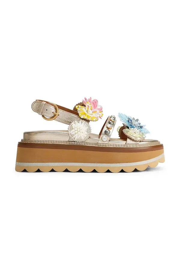 Kurt Geiger London Kurt Geiger London sandali s platformo ženski usnjeni Octavia Sling Flatform