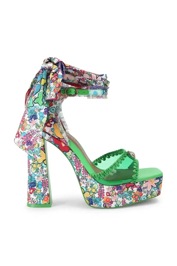 Kurt Geiger London Kurt Geiger London sandali s polno peto (blok) Vinyl Tie Platform