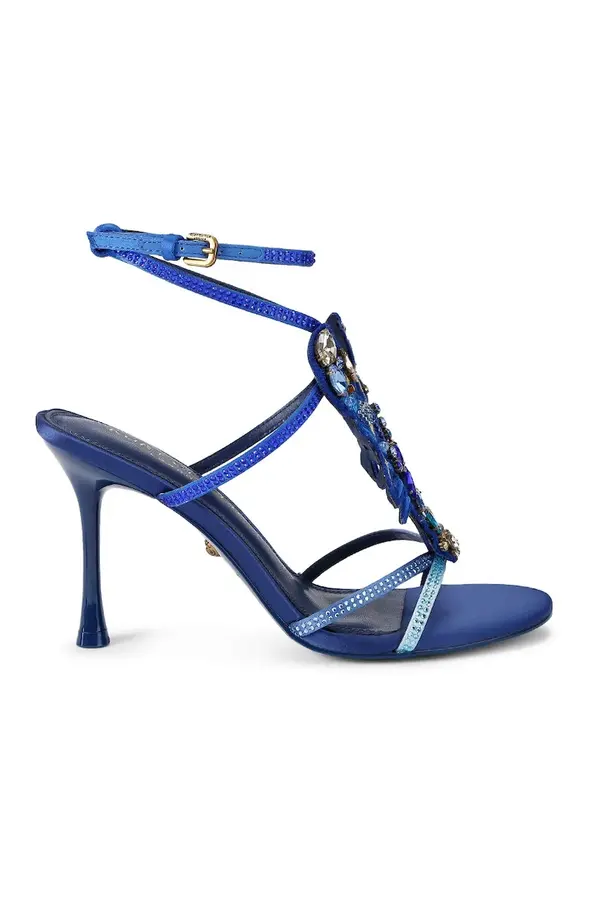 Kurt Geiger London Kurt Geiger London sandali z visoko peto Lobster Sandal Blue Fabric