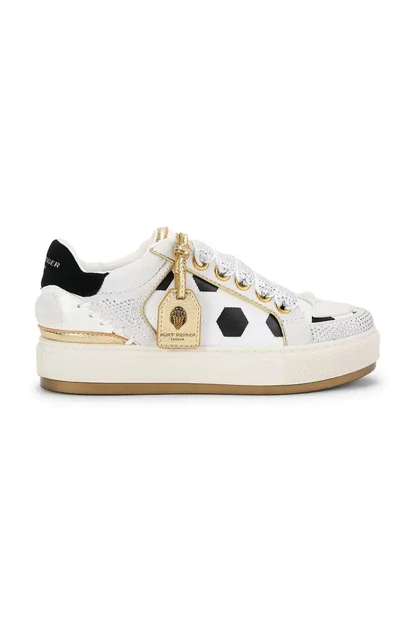 Kurt Geiger London Kurt Geiger London Southbank Footy White/Blk superge otroške usnjene