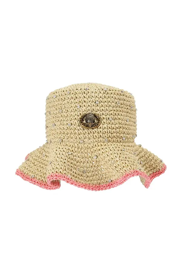Kurt Geiger London Kurt Geiger London ženski klobuk Chelsea Raffia Bucket Hat