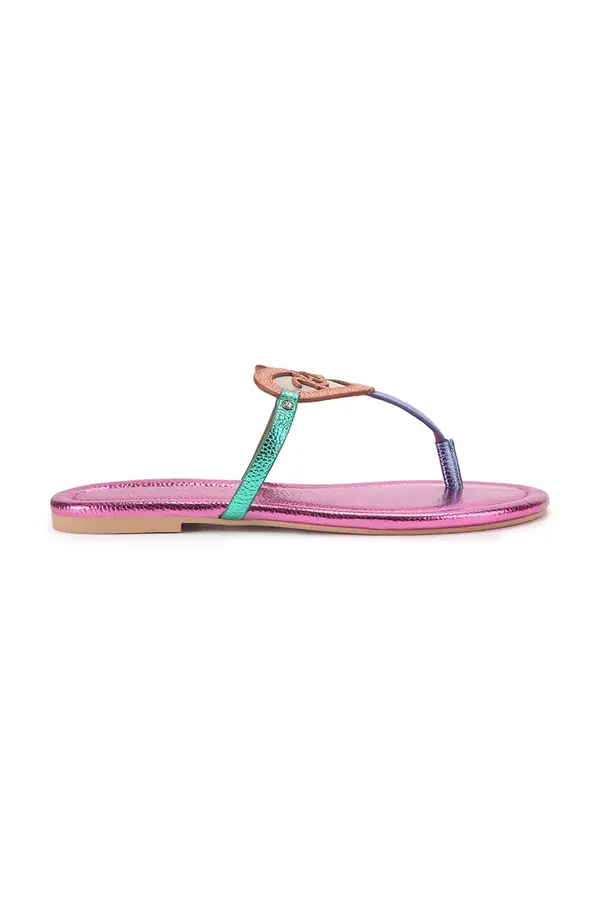 Kurt Geiger London Kurt Geiger London ženski usnjeni natikači Kurt Heart T Bar Flat