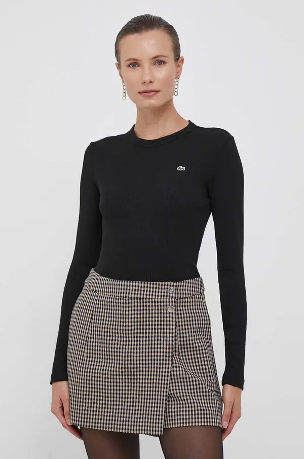 Lacoste Lacoste Bombažna majica z dolgimi rokavi Lacoste