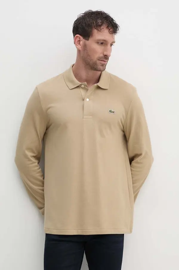 Lacoste Lacoste Bombažna majica z dolgimi rokavi Lacoste