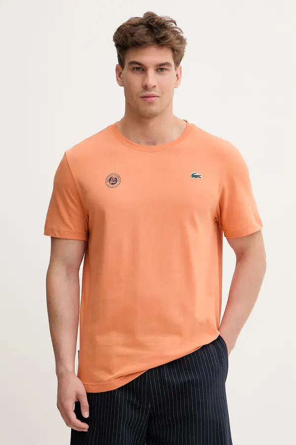 Lacoste Lacoste kratka majica moška z bombažem