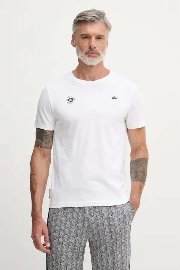 Lacoste Lacoste kratka majica moška z bombažem