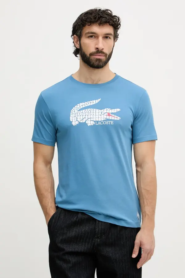 Lacoste Lacoste kratka majica moška z bombažem