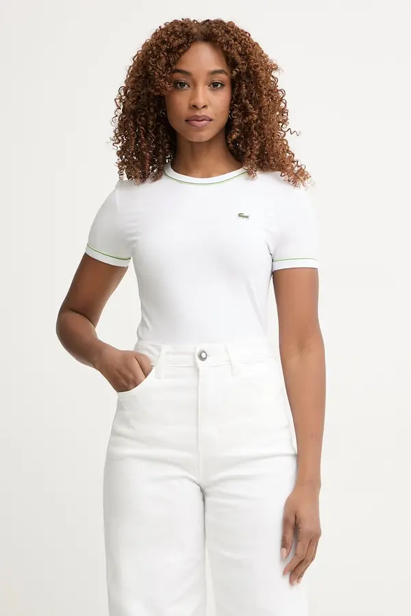 Lacoste Lacoste kratka majica ženska z bombažem