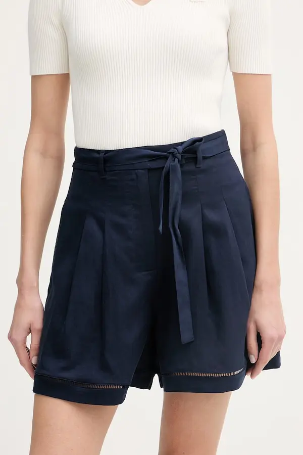 Lacoste Lacoste kratke hlače ženske z lyocellom