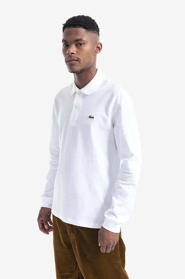 Lacoste Lacoste majica z dolgimi rokavi moška bombažna