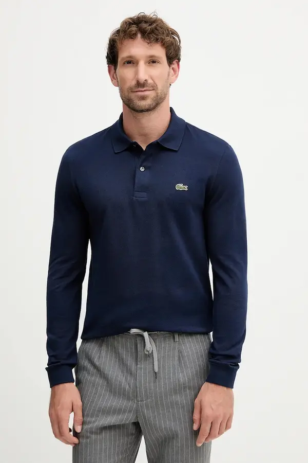 Lacoste Lacoste majica z dolgimi rokavi moška bombažna