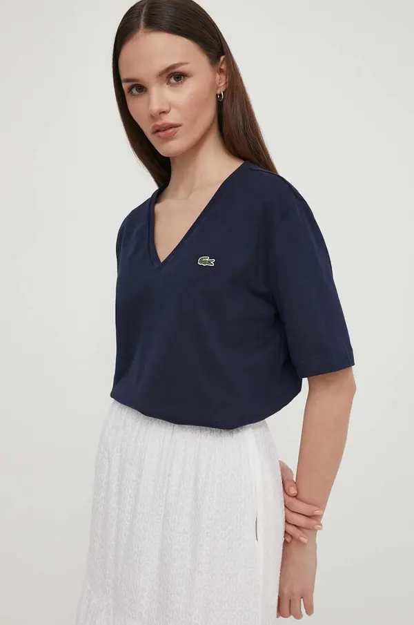 Lacoste Lacoste osnovna kratka majica ženska bombažna