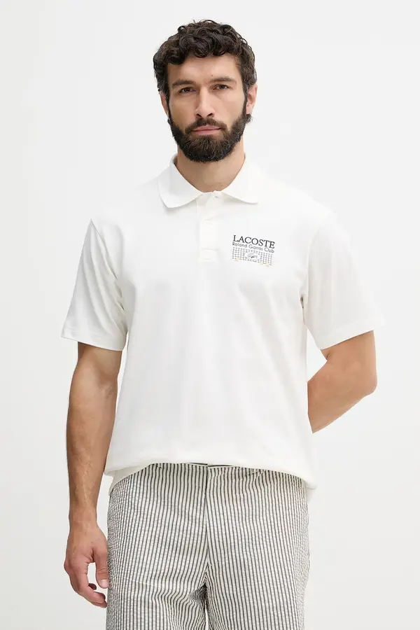 Lacoste Lacoste polo majica moška bombažna z elastanom