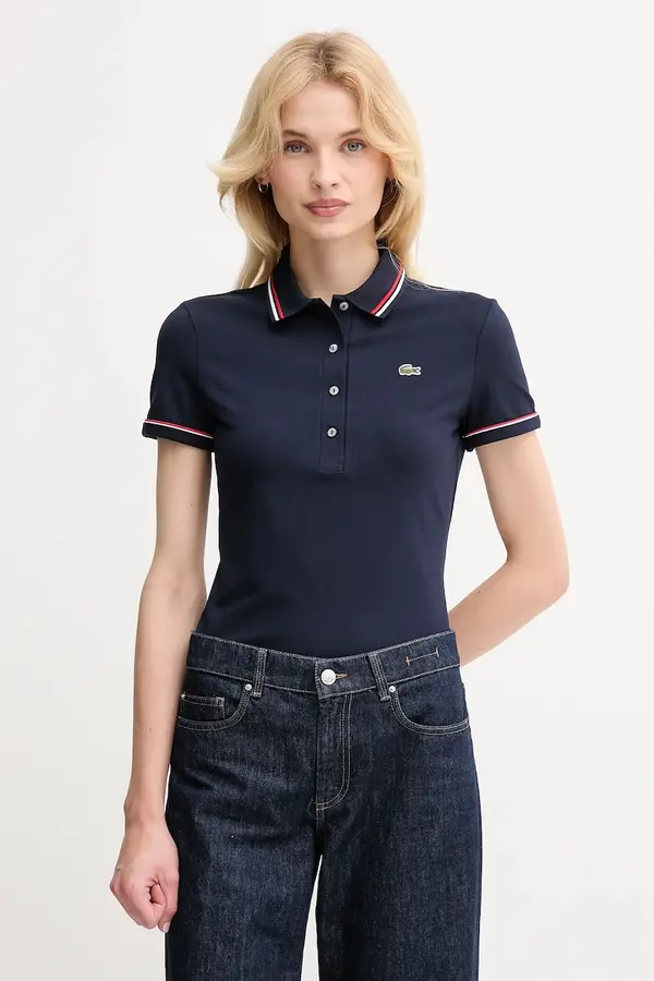 Lacoste Lacoste polo majica ženska z bombažem