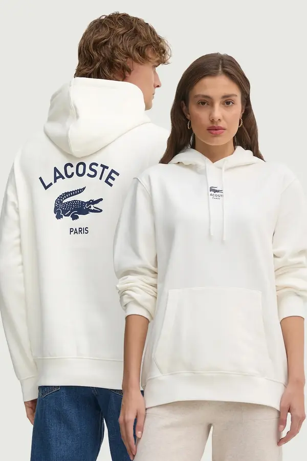Lacoste Lacoste pulover s kapuco bombažen
