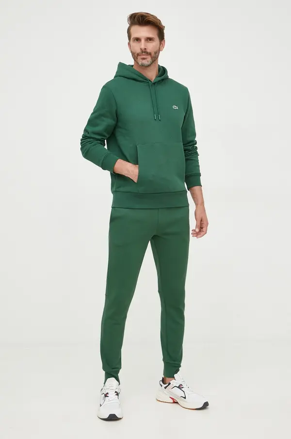 Lacoste Lacoste pulover s kapuco bombažen