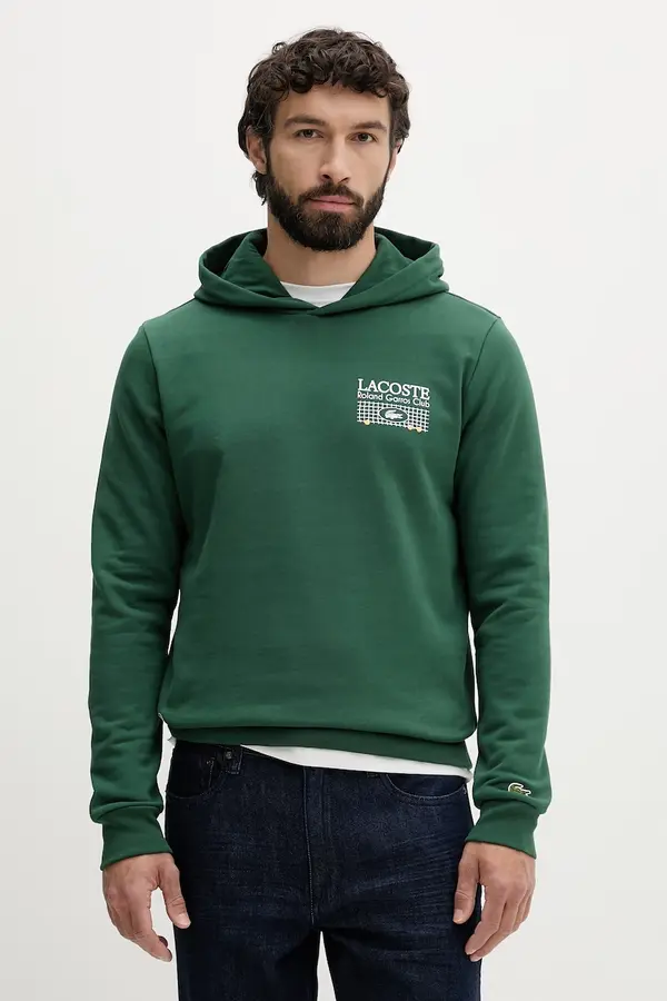 Lacoste Lacoste pulover s kapuco moški bombažen