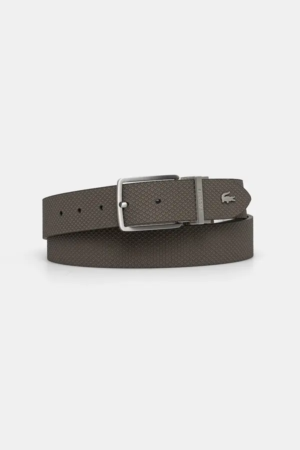 Lacoste Lacoste Usnjen dvostranski pas Lacoste