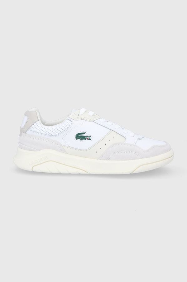 Lacoste Lacoste usnjeni čevlji GAME ADVANCE LUXE LTH bela barva, 41SMA0015