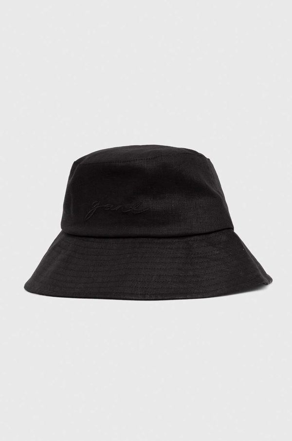 Gant Lanen klobuk Gant črna barva
