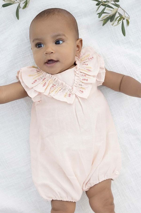 TARTINE ET CHOCOLAT Lanen pajac za dojenčke Tartine et Chocolat