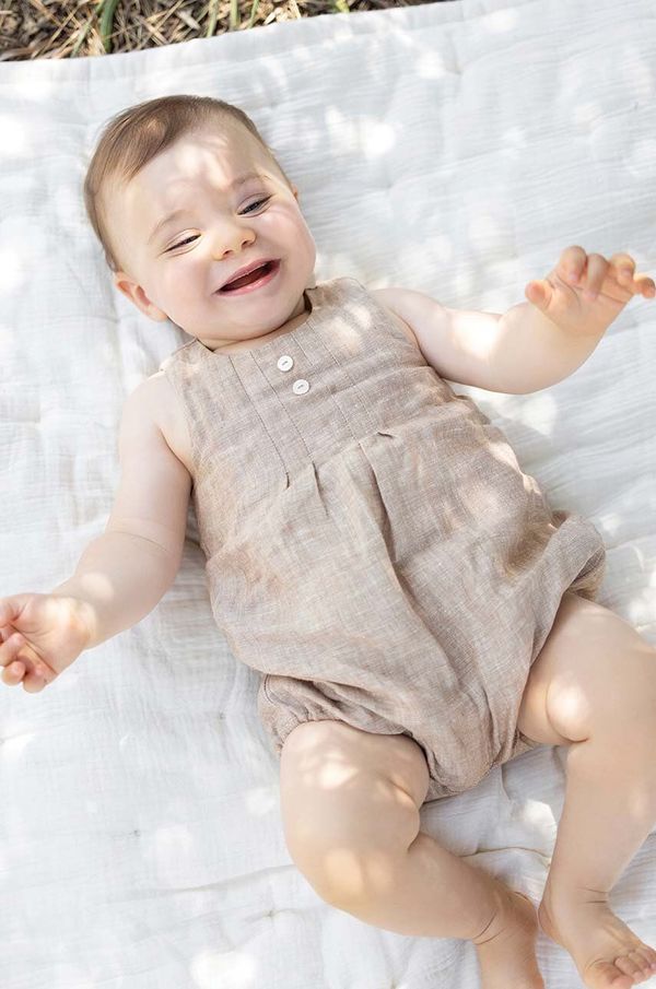 TARTINE ET CHOCOLAT Lanen pajac za dojenčke Tartine et Chocolat