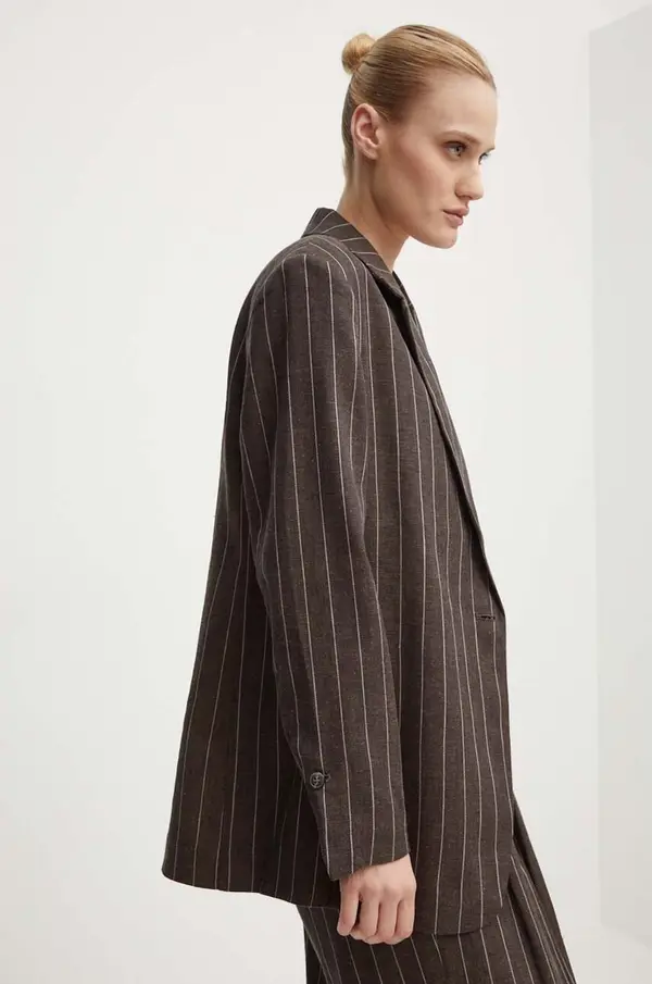 Day Birger et Mikkelsen Lanen suknjič Day Birger et Mikkelsen Emile - Casual Linen Stripe