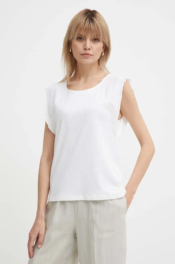 Pepe Jeans Lanena kratka majica Pepe Jeans KAI