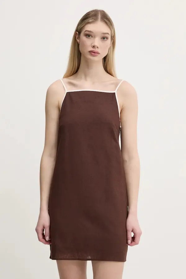 Abercrombie & Fitch Lanena obleka Abercrombie & Fitch